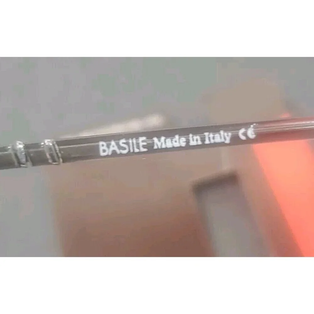 NEW BASILE Occhiali 9306 SILVER EYEGLASSES Sunglasses FRAMES COL 20 49/18 Italy‎